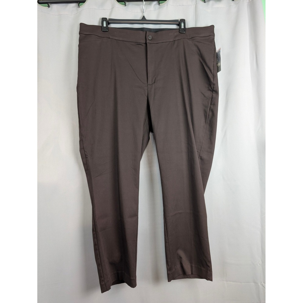 Catherines The Universal Pant Women 26W Brown Nut New Straight Leg